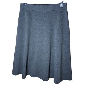 Dana Buchman Charcoal Gray Ponte Knit A-Line Skirt XL Flare Professional